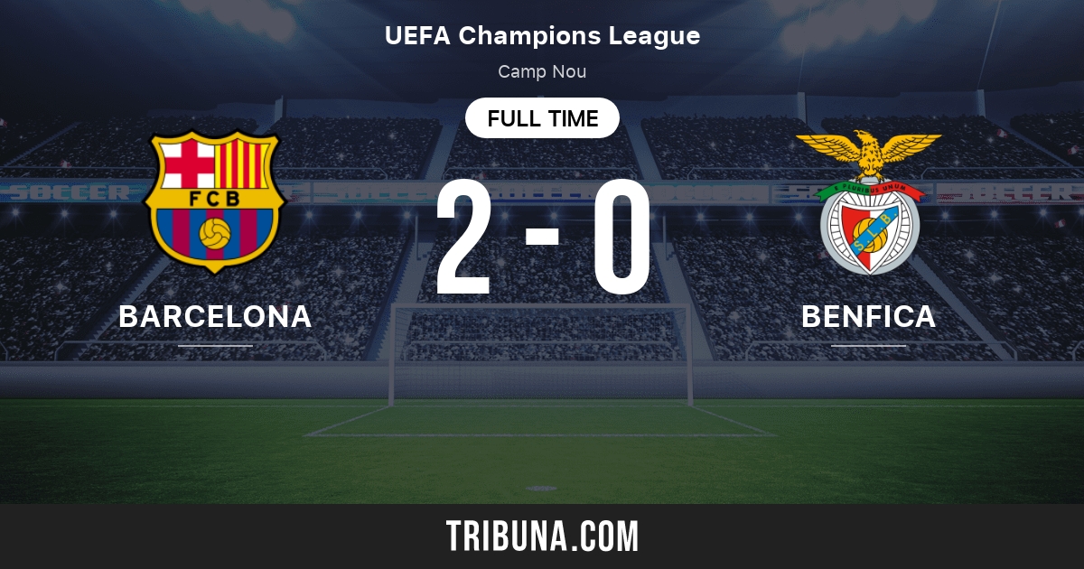 Barcelona Vs Benfica Live Score Stream And H2h Results 04 05 2006 Preview Match Barcelona Vs Benfica Team Start Time Tribuna Com