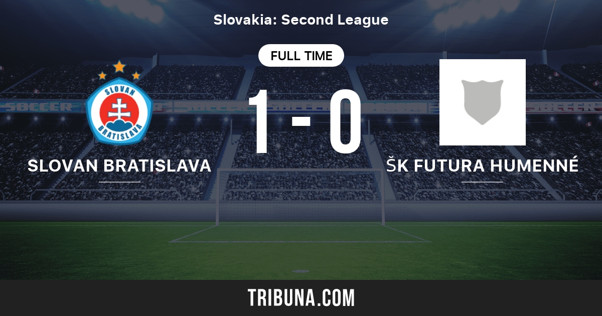 Slovan Bratislava vs ŠK Futura Humenné Live Score, Stream and H2H