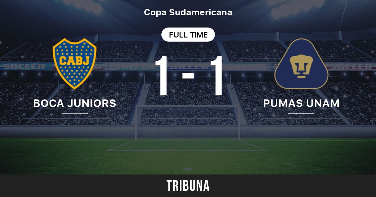 Boca Juniors vs Pumas UNAM: Head to Head statistics match - 12/17/2005.  Tribuna.com