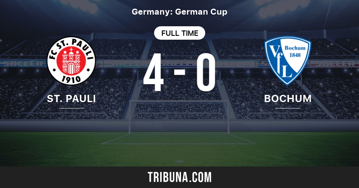 St Pauli Vs Bochum Live Score Stream And H2h Results 10 25 2005 Preview Match St Pauli Vs Bochum Team Start Time Tribuna Com