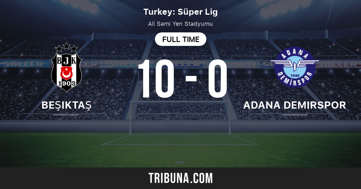 Besiktas JK vs Adana Demirspor: Live Score, Stream and H2H results  10/15/1989. Preview match Besiktas JK vs Adana Demirspor, team, start time.  Tribuna.com