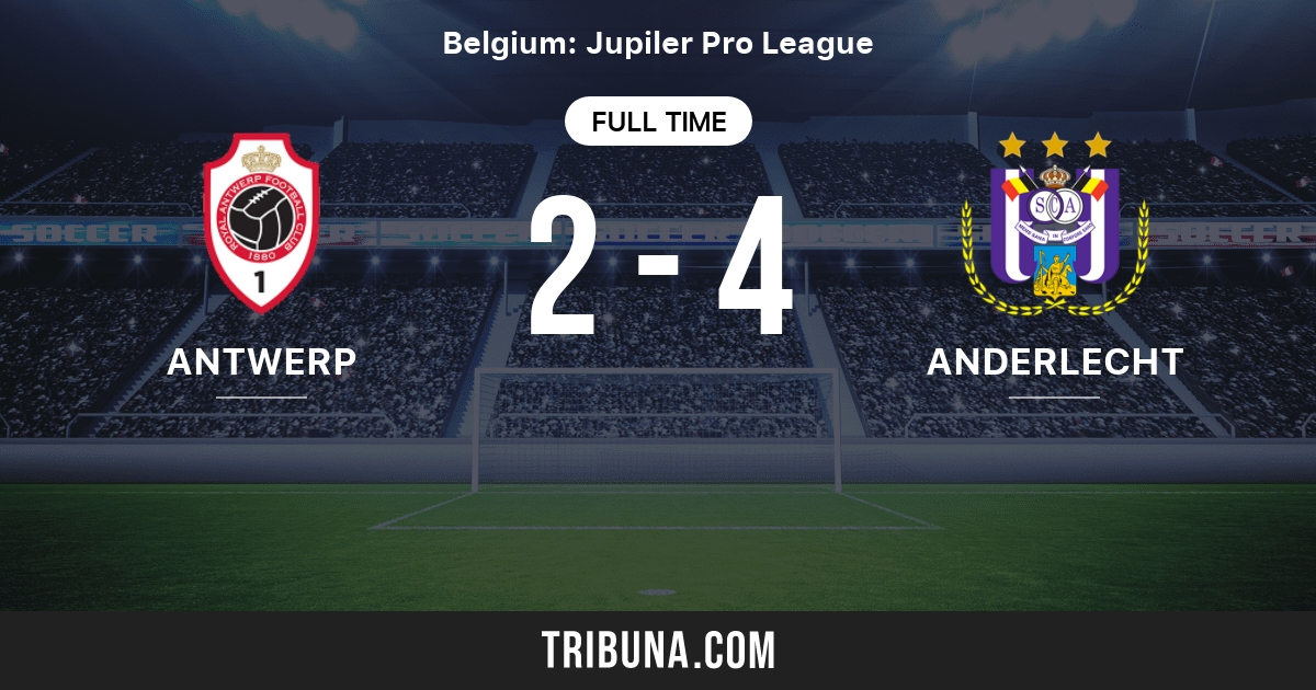 Antwerp Vs Anderlecht Head To Head Statistics Match 10 30 1994 Tribuna Com