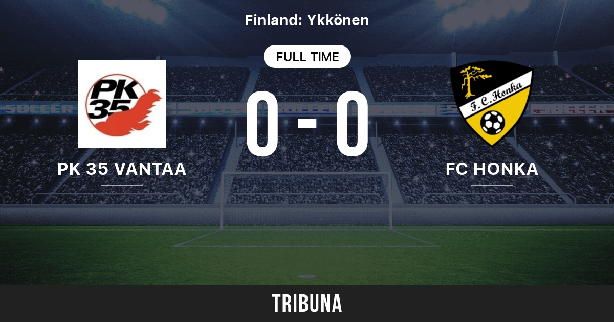 Pk 35 Vantaa Vs Fc Honka Live Score Stream And H2h Results 05 12 1997 Preview Match Pk 35 Vantaa Vs Fc Honka Team Start Time Tribuna Com