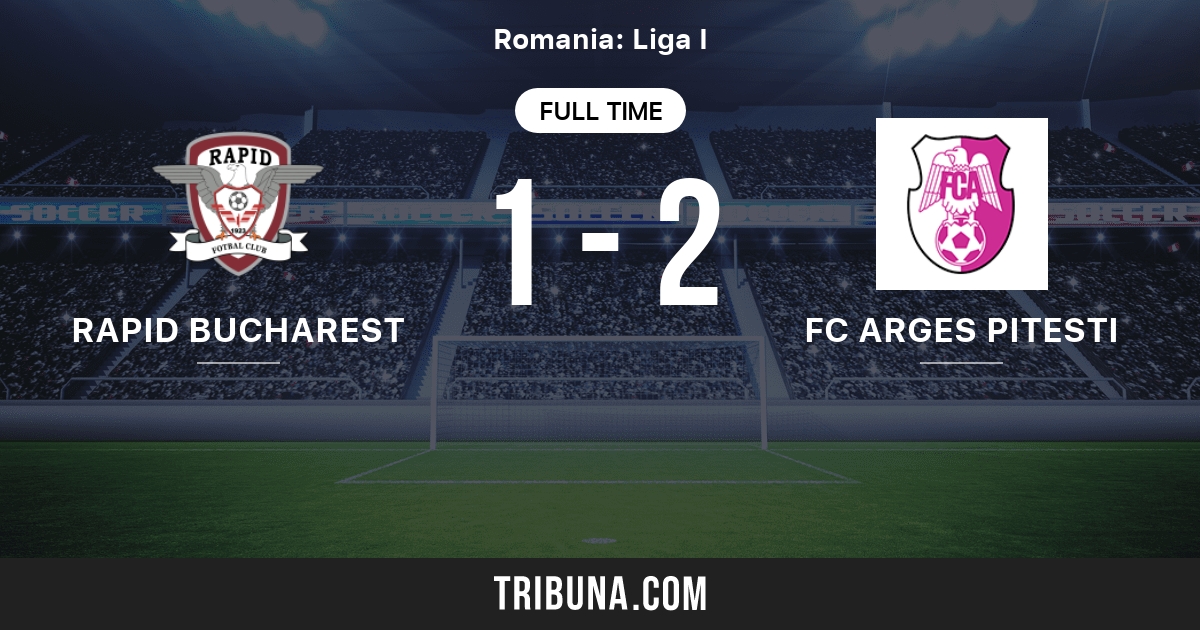 Rapid București Vs Fc Arges Pitesti Live Score Stream And H2h Results 08 09 1997 Preview Match Rapid București Vs Fc Arges Pitesti Team Start Time Tribuna Com