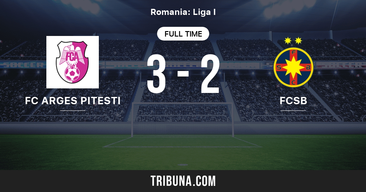 Fc Arges Pitesti Vs Fc Fcsb Live Score Stream And H2h Results 04 11 1998 Preview Match Fc Arges Pitesti Vs Fc Fcsb Team Start Time Tribuna Com