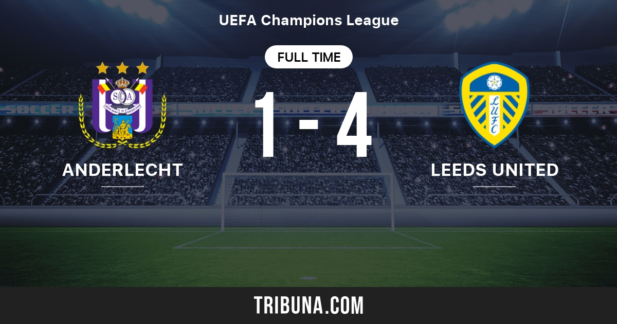 Anderlecht vs Leeds United Score en direct, Stream et résultats H2H 2