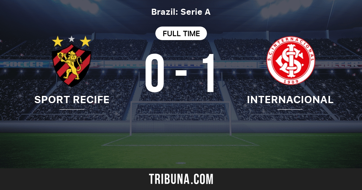 Sport Recife Pe Vs Internacional Rs Live Score Stream And H2h Results 10 28 2000 Preview Match Sport Recife Pe Vs Internacional Rs Team Start Time Tribuna Com