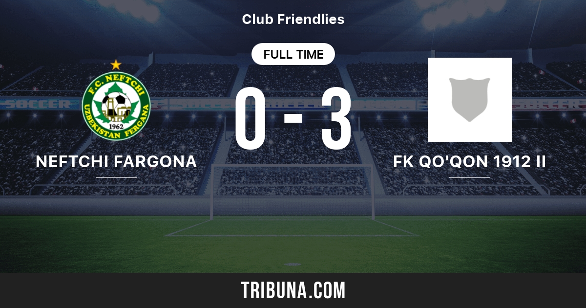 FK Neftchi Fargona vs FK Qo'qon 1912 II Live Score, Stream and H2H
