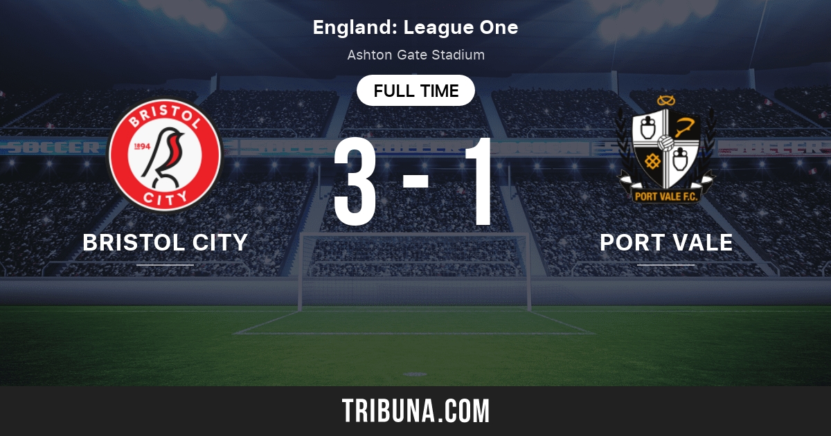 Bristol City vs Port Vale Standings in English League One 2/10/2015