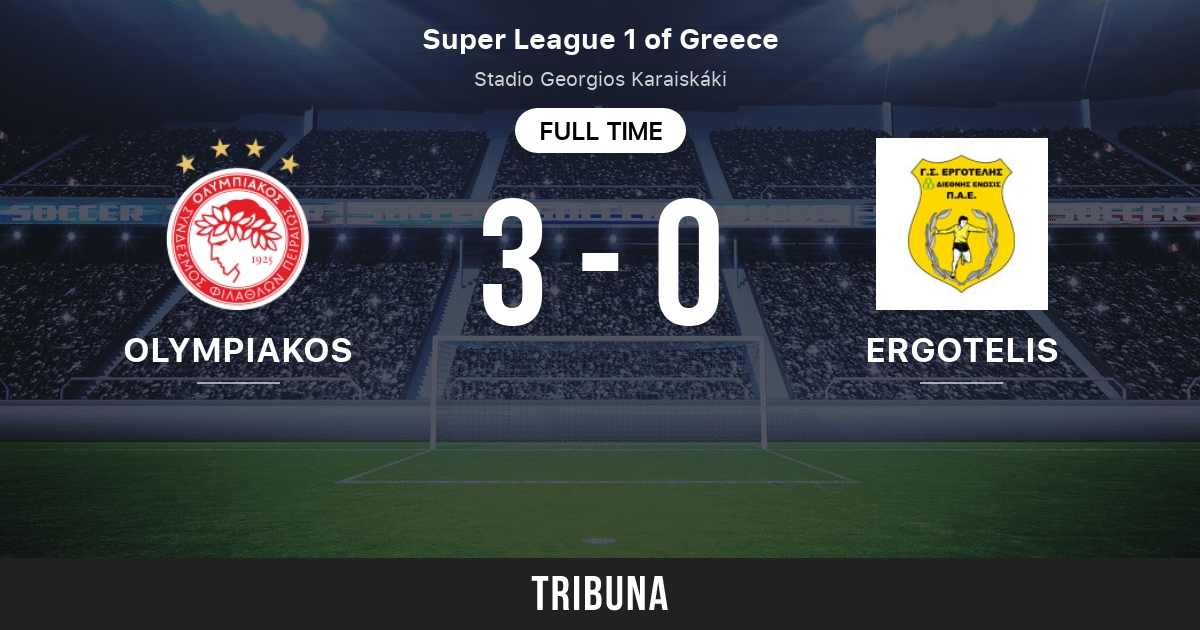 Olympiakos vs Ergotelis: Head to Head statistics match - 02/14/2015.  Tribuna.com