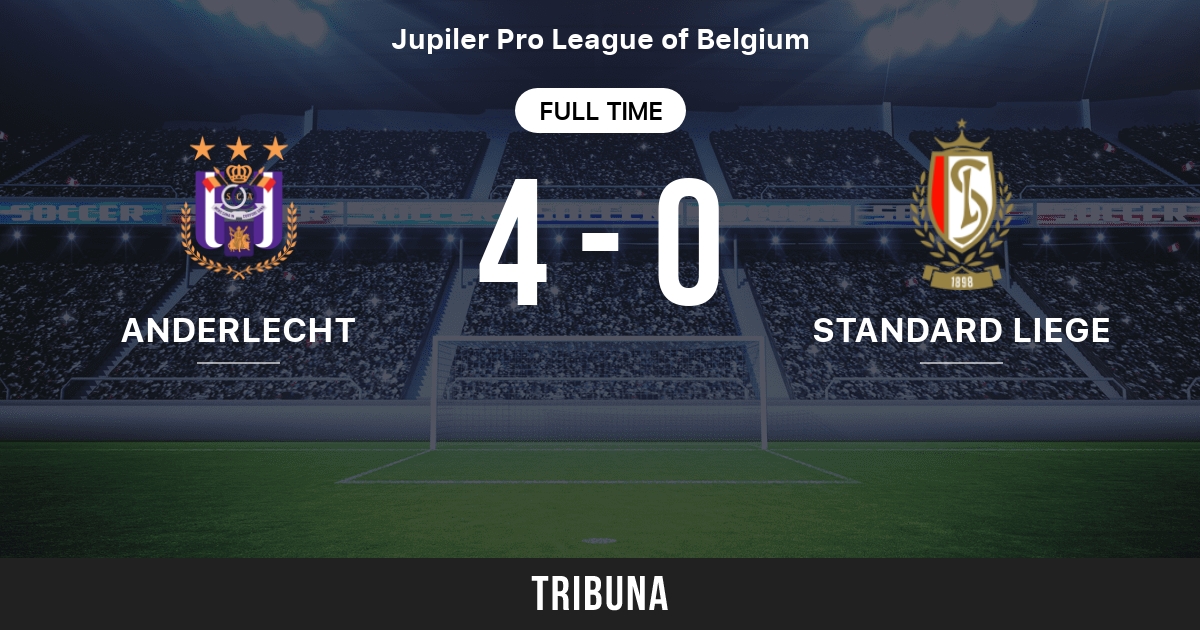 Full Time, RSC Anderlecht vs. - Standard de Liège