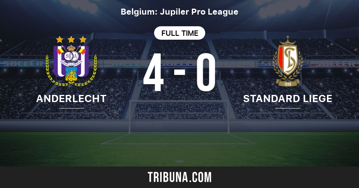 Full Time, RSC Anderlecht vs. - Standard de Liège