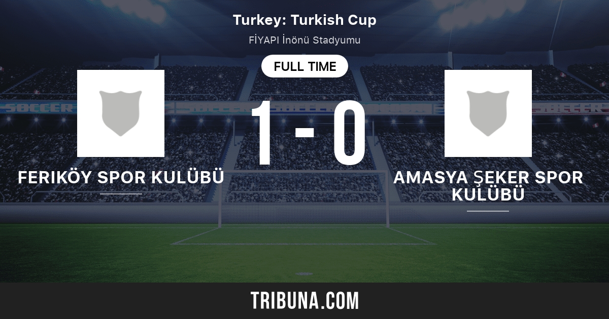 Feriköy Spor Kulübü vs Amasya Şeker Spor Kulübü: Live ...