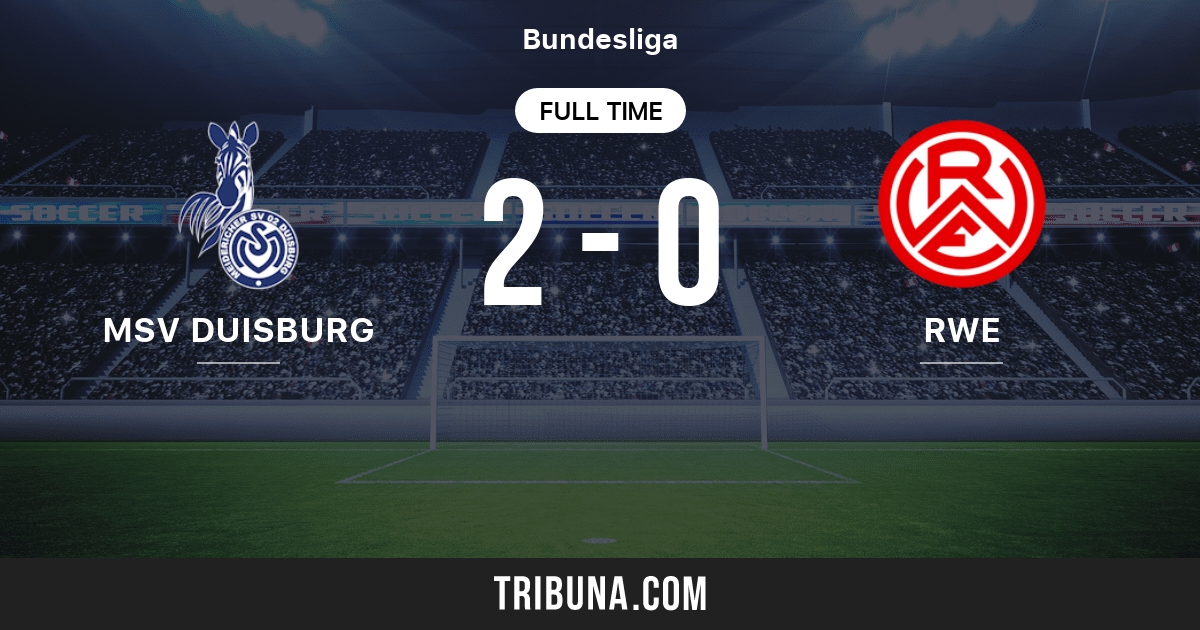 Msv Duisburg Vs Rw Essen Live Score Stream And H2h Results 8 19 1966 Preview Match Msv Duisburg Vs Rw Essen Team Start Time Tribuna Com
