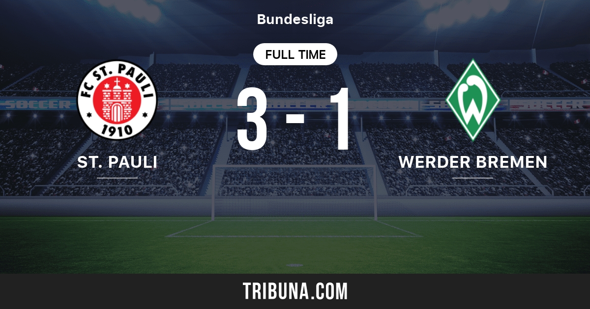 St Pauli Vs Werder Bremen Live Score Stream And H2h Results 08 06 1977 Preview Match St Pauli Vs Werder Bremen Team Start Time Tribuna Com