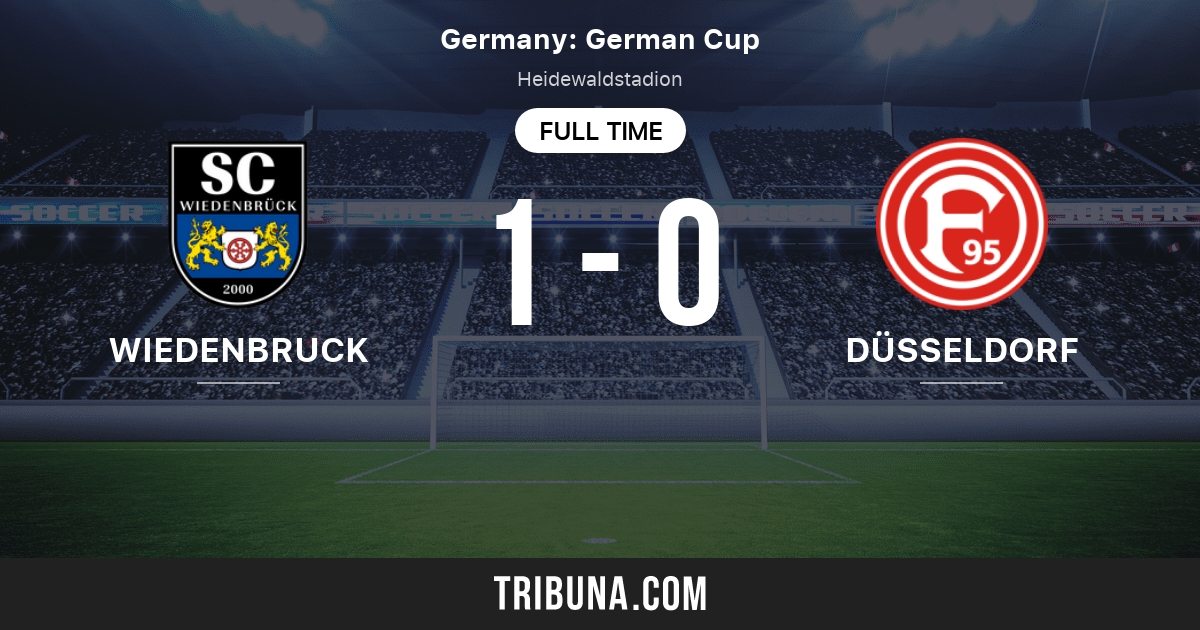 Sc Wiedenbruck Vs Fortuna Dusseldorf Head To Head Statistics Match 08 04 2013 Tribuna Com