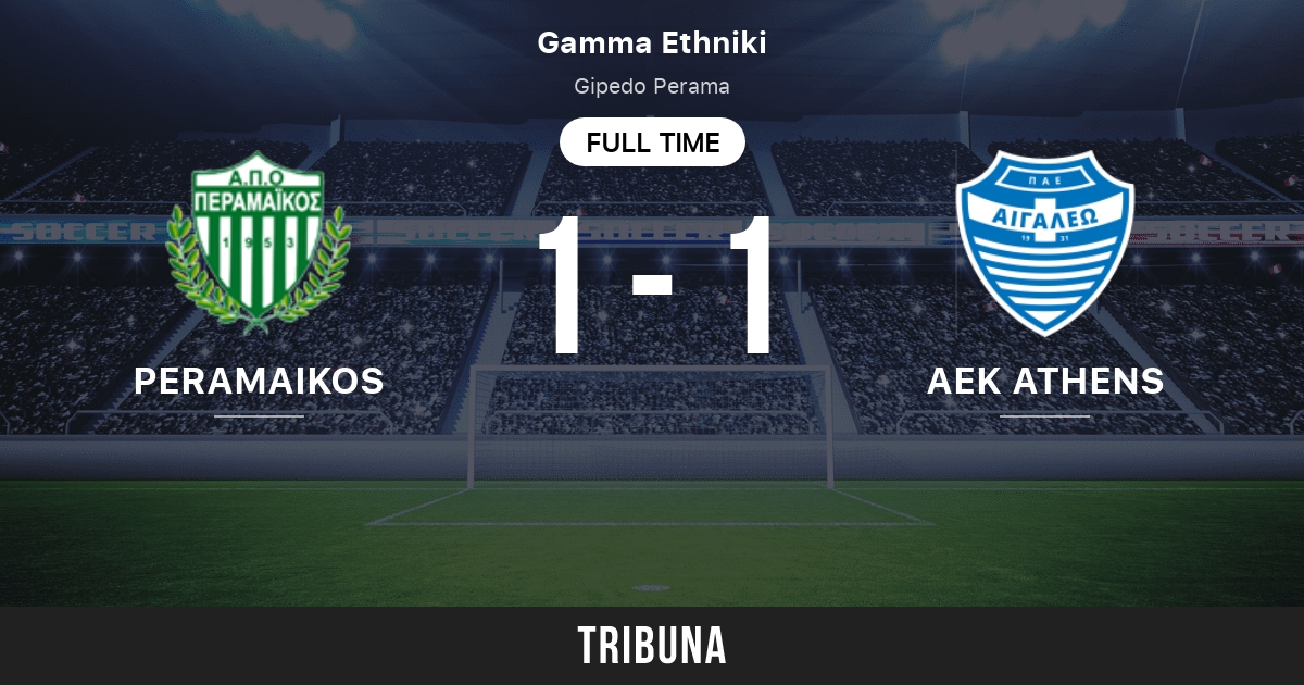 Peramaikos FC vs AEK Athens: Head to Head statistics match - 12/22/2013.  Tribuna.com