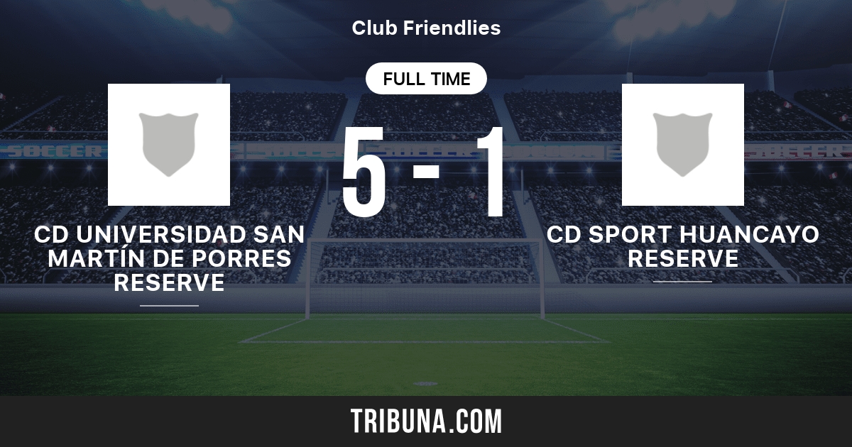 Cd Universidad San Martin De Porres Reserve Vs Cd Sport Huancayo Reserve Live Score Stream And H2h Results 03 07 2014 Preview Match Cd Universidad San Martin De Porres Reserve Vs Cd Sport Huancayo
