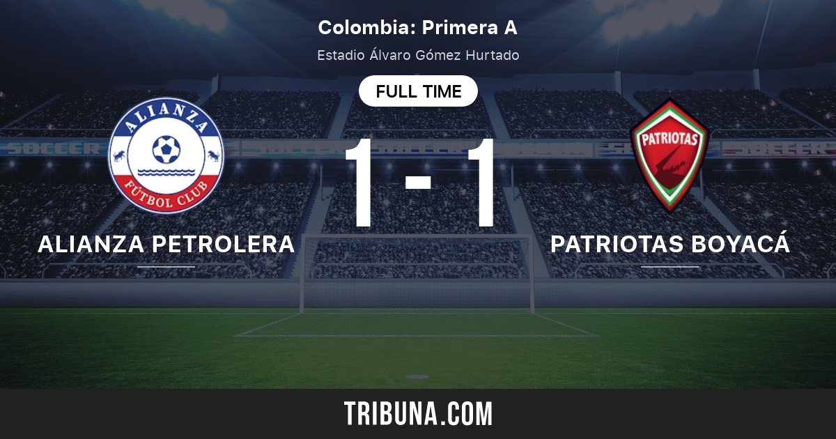 Alianza Petrolera Vs Patriotas Boyaca Live Score Stream And H2h Results 09 28 2014 Preview Match Alianza Petrolera Vs Patriotas Boyaca Team Start Time Tribuna Com