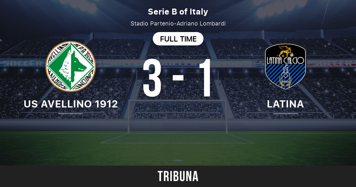 US Latina Calcio 1932 vs US Avellino 1912: Match des statistiques face à  face - 2/22/2022. Tribuna.com