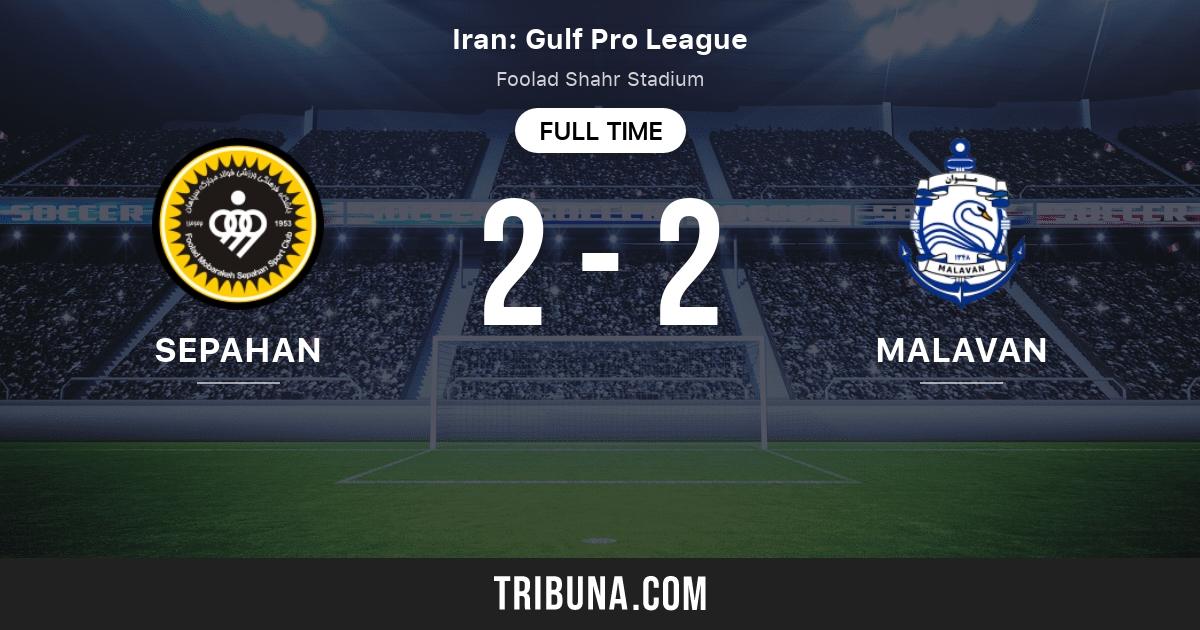 Sepahan vs Malavan: Live Score, Stream and H2H results 11/2/2023