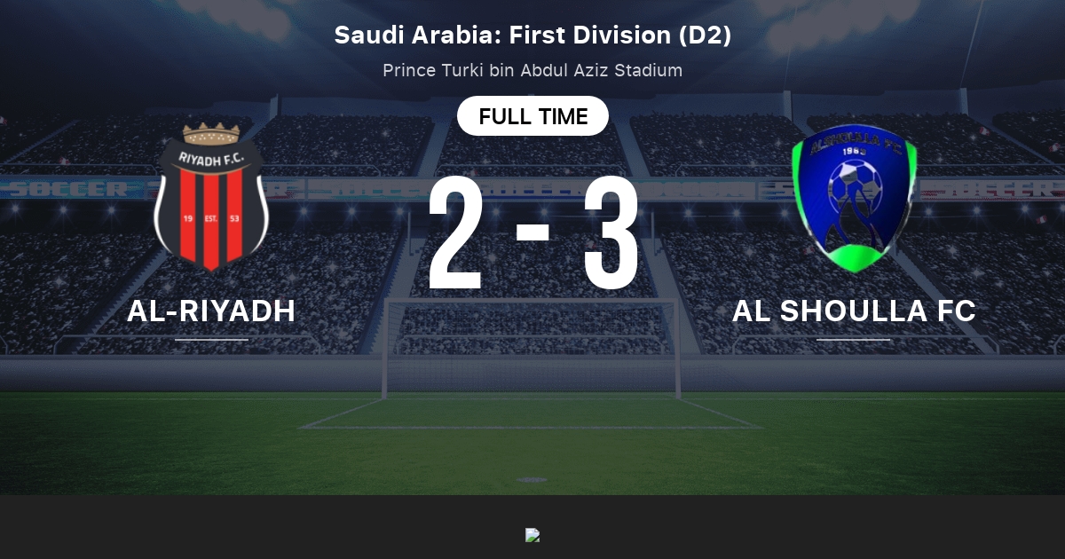 Al Riyadh Vs Al Shoulla Fc Head To Head Statistics Match 04 01 2016 Tribuna Com