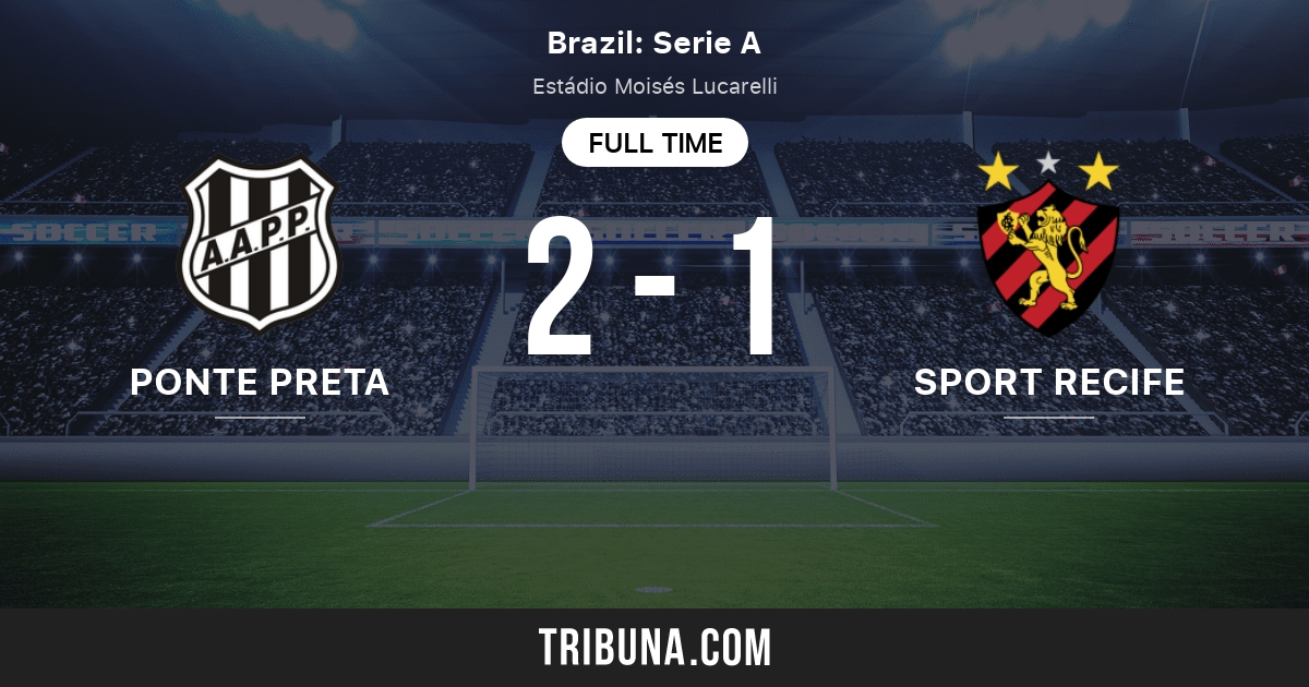 Ponte Preta Sp Vs Sport Recife Pe Live Score Stream And H2h Results 07 10 2016 Preview Match Ponte Preta Sp Vs Sport Recife Pe Team Start Time Tribuna Com