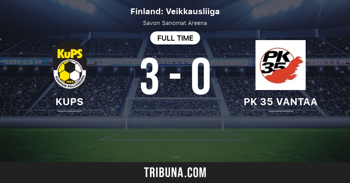Kuopio Ps Vs Pk 35 Vantaa Live Score Stream And H2h Results 08 21 16 Preview Match Kuopio Ps Vs Pk 35 Vantaa Team Start Time Tribuna Com