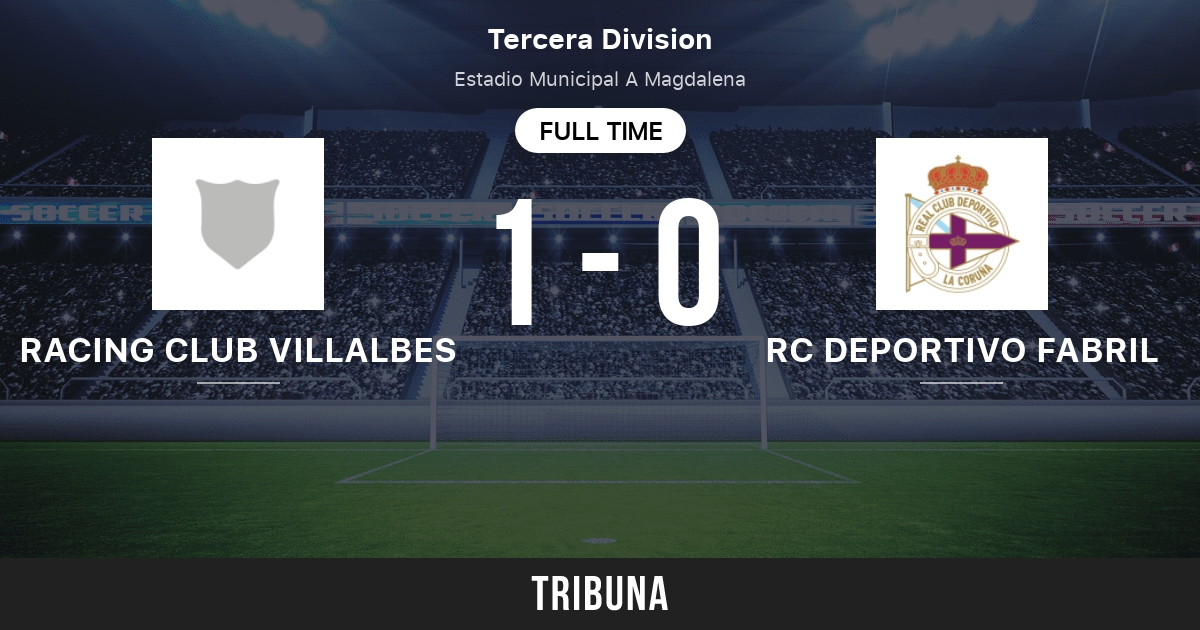 Racing Club Villalbes vs RC Deportivo Fabril: Live Score, Stream and H2H  results 11/13/2016. Preview match Racing Club Villalbes vs RC Deportivo  Fabril, team, start time.