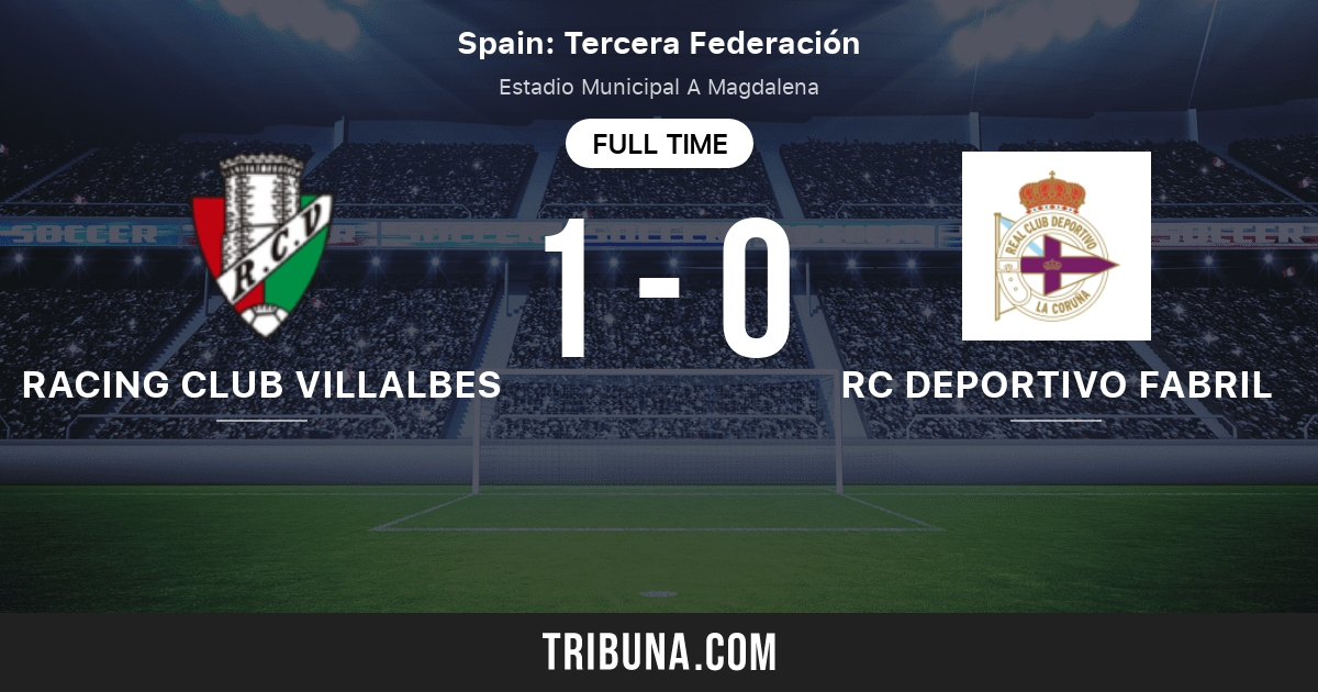 Racing Club Villalbes vs RC Deportivo Fabril: Live Score, Stream and H2H  results 11/13/2016. Preview match Racing Club Villalbes vs RC Deportivo  Fabril, team, start time.