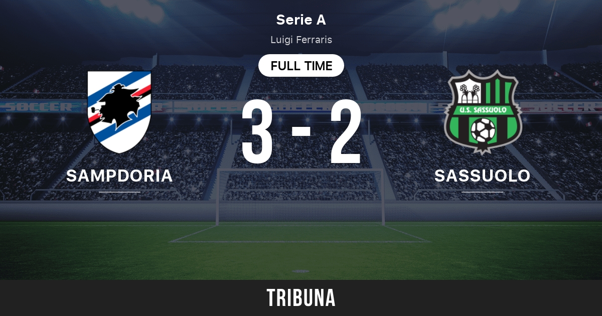 Sampdoria vs Sassuolo: Match des statistiques face à face - 5/26/2023.  Tribuna.com