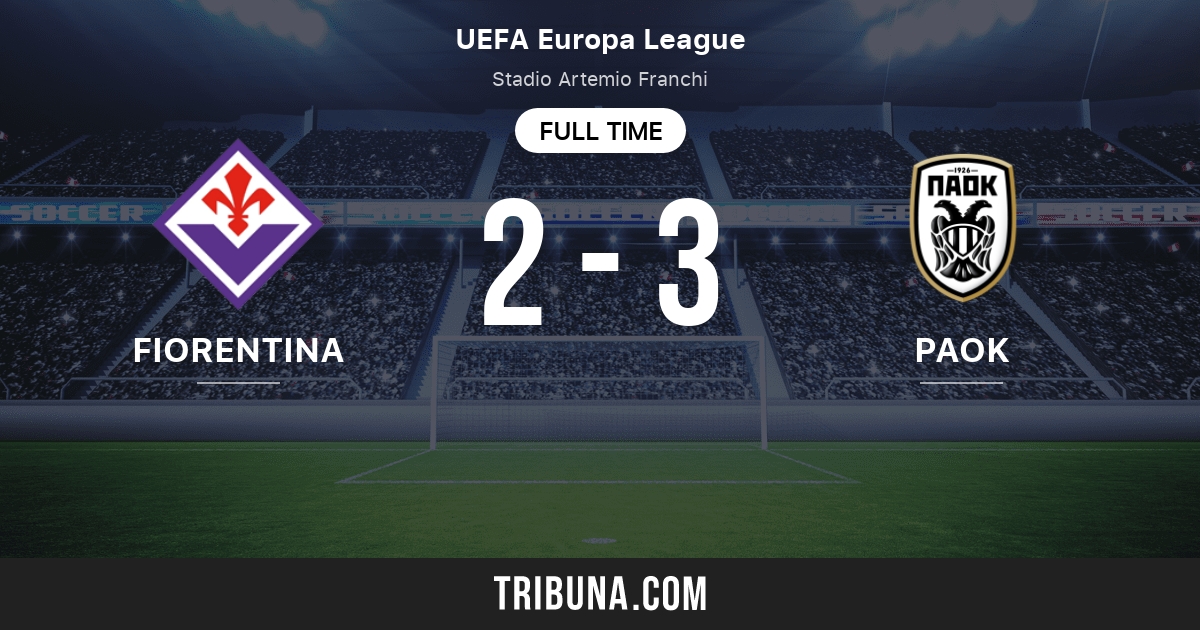 Fiorentina vs PAOK: Clasificaciones en UEFA Liga Europea - 11/24/2016