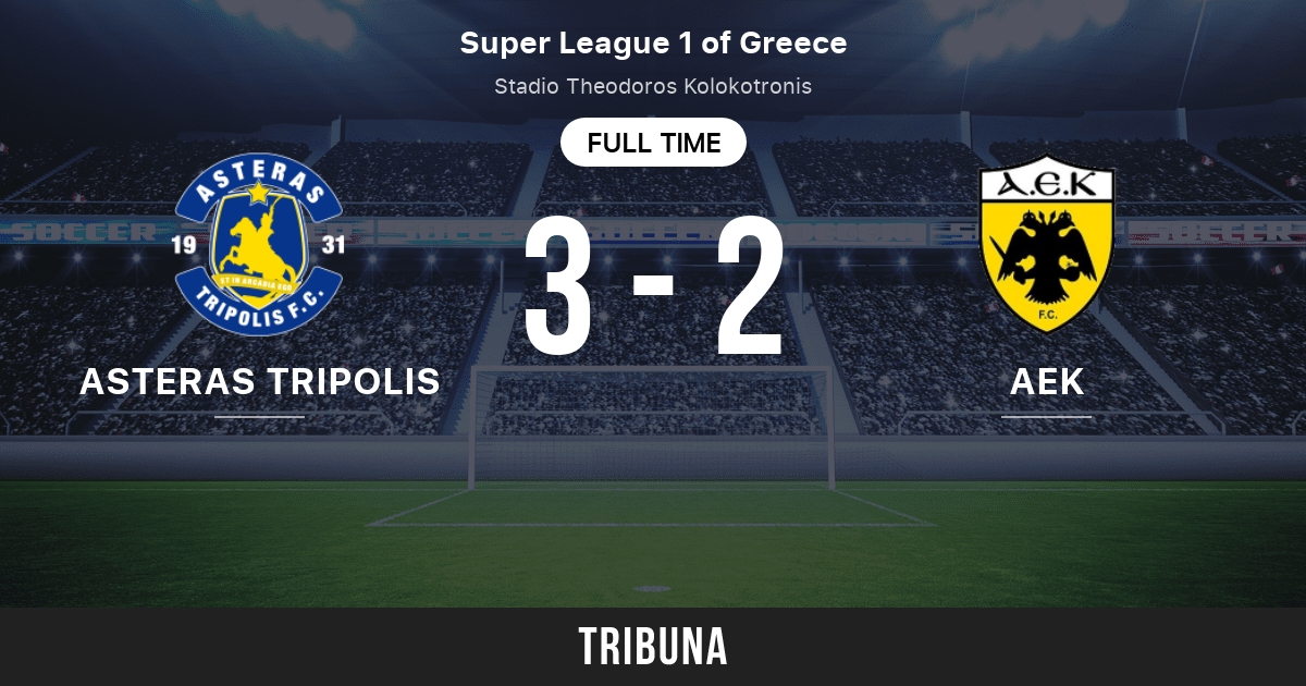 Asteras Tripolis vs AEK Athens: Live Score, Stream and H2H results  10/1/2017. Preview match Asteras Tripolis vs AEK Athens, team, start time.  Tribuna.com