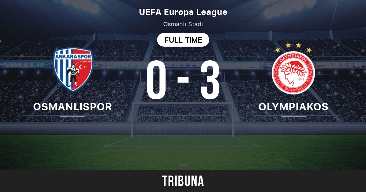 Osmanlıspor vs Olympiakos: Live Score, Stream and H2H results 2/23/2017.  Preview match Osmanlıspor vs Olympiakos, team, start time. Tribuna.com