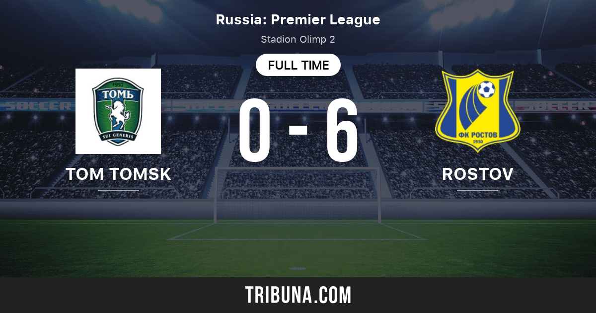 Tom Tomsk vs Rostov Score en direct, Stream et résultats H2H 3/3/2017