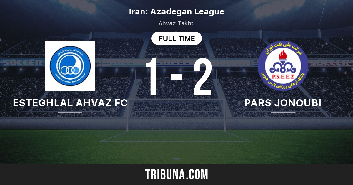 Esteghlal Ahvaz FC vs Pars Jonoubi Jam Match des statistiques face à