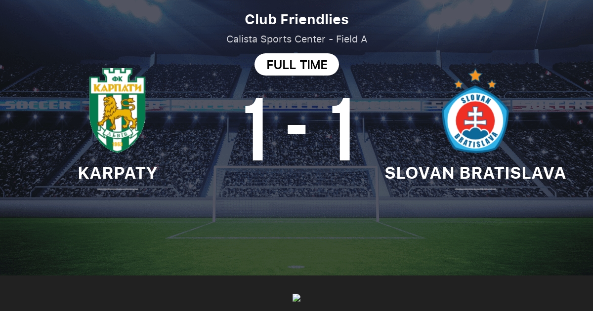Karpaty vs Slovan Bratislava: Live Score, Stream and H2H results 1/29
