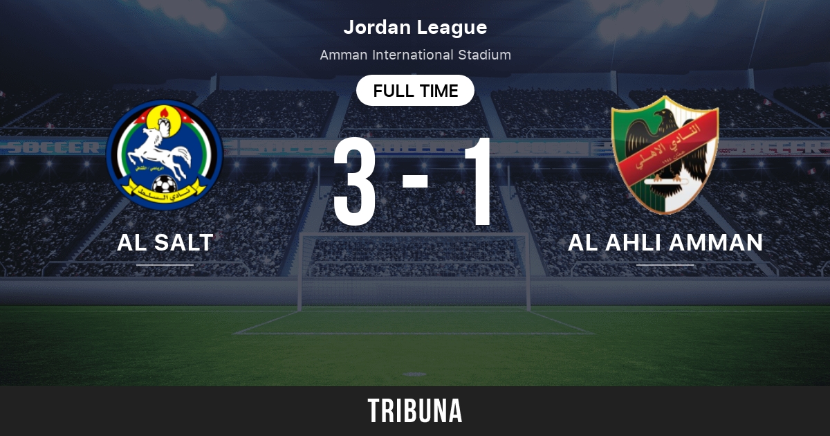 Al Salt vs Al Ahli Amman: Live Score, Stream and H2H results 12/9/2023.  Preview match Al Salt vs Al Ahli Amman, team, start time. Tribuna.com