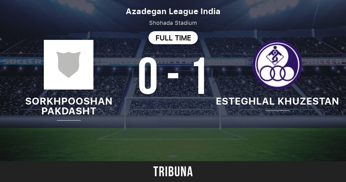 Sorkhpooshan Pakdasht vs Esteghlal Khuzestan Live Score