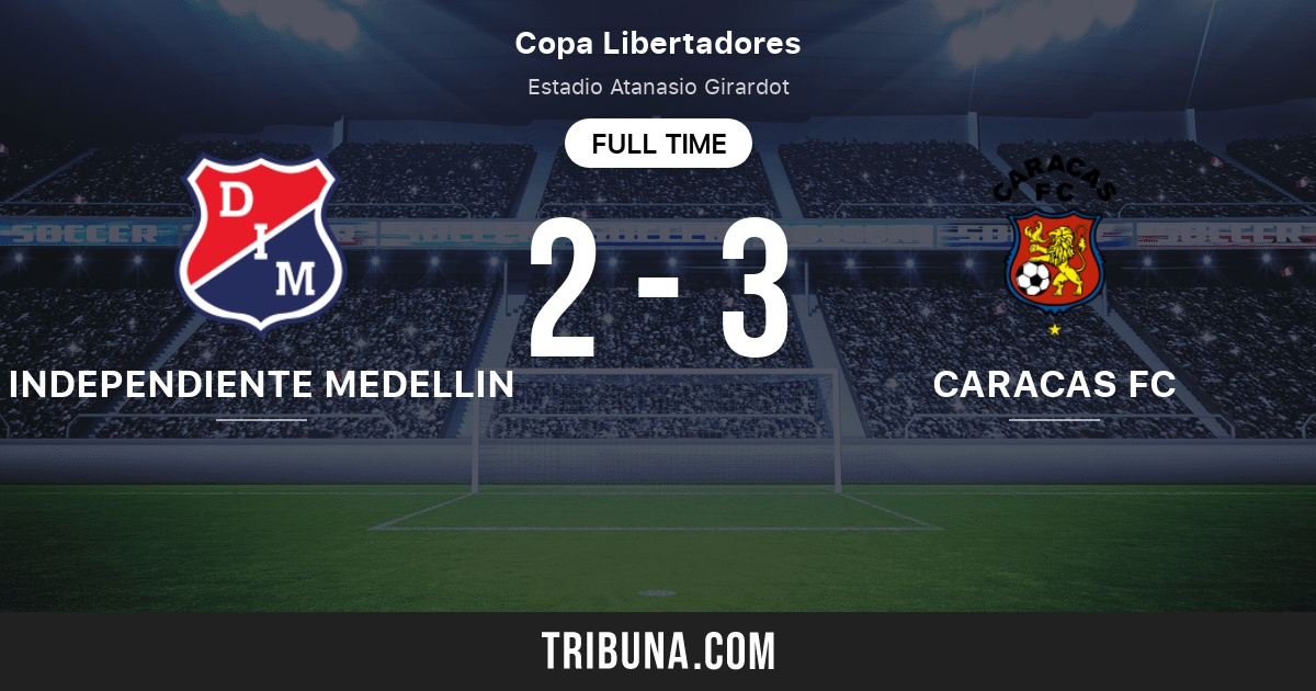 Independiente Medellin Vs Caracas Fc Live Score Stream And H2h Results 09 17 2020 Preview Match Independiente Medellin Vs Caracas Fc Team Start Time Tribuna Com