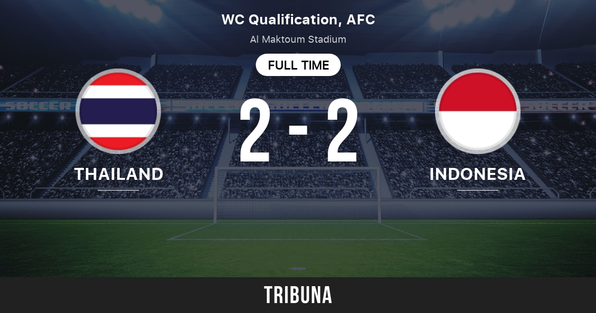 Thailand Vs Indonesia Standings In Wc Qualification Afc 6 3 2021