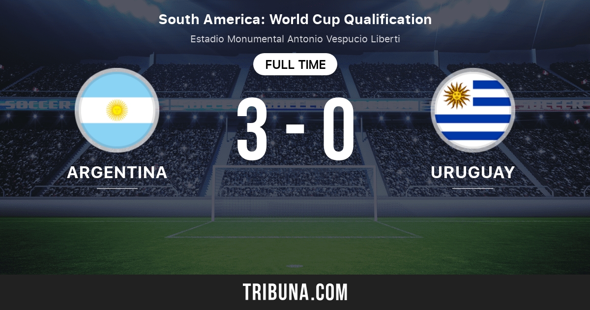 Argentina Vs Uruguay Live Score Stream And H2h Results 10 10 2021 Preview Match Argentina Vs Uruguay Team Start Time Tribuna Com