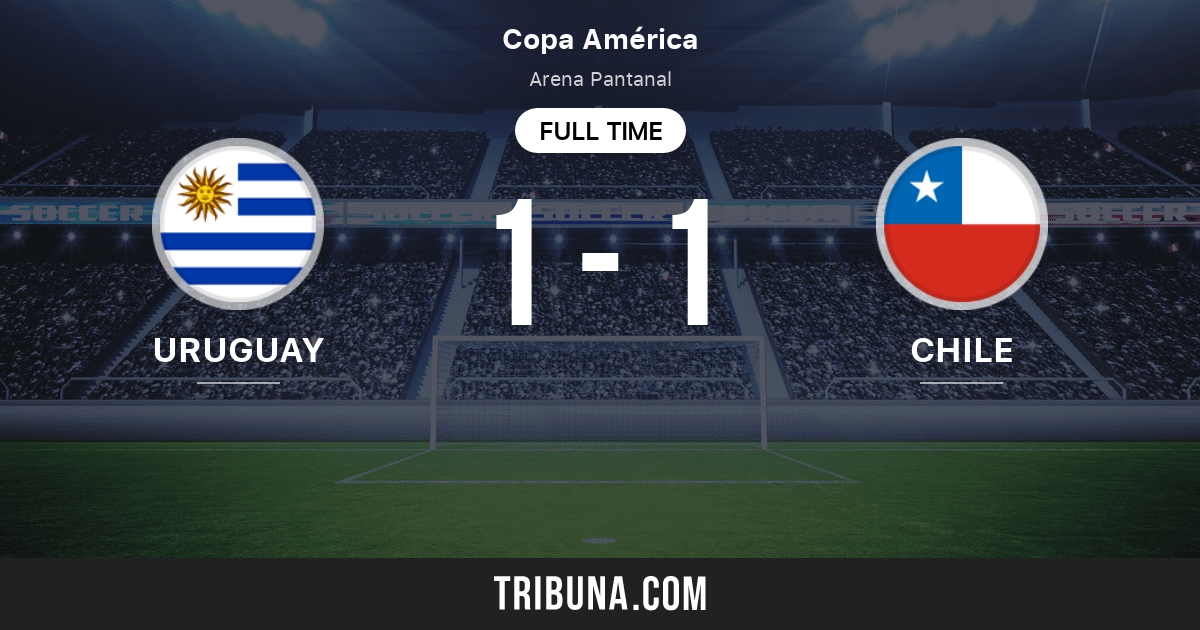Uruguay Vs Chile Live Score Stream And H2h Results 06 21 2021 Preview Match Uruguay Vs Chile Team Start Time Tribuna Com