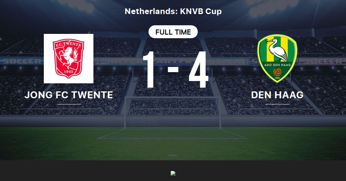 Jong FC Twente vs ADO Den Haag: Score en direct, Stream et résultats