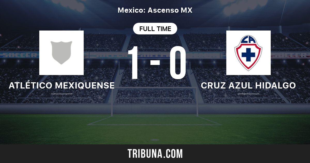 Atlético Mexiquense vs Cruz Azul Hidalgo Standings in Mexico. Ascenso