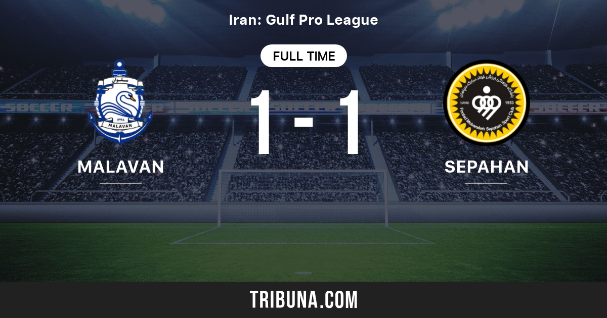 Sepahan S.C. vs Malavan Bandar Anzali FC live score, H2H and