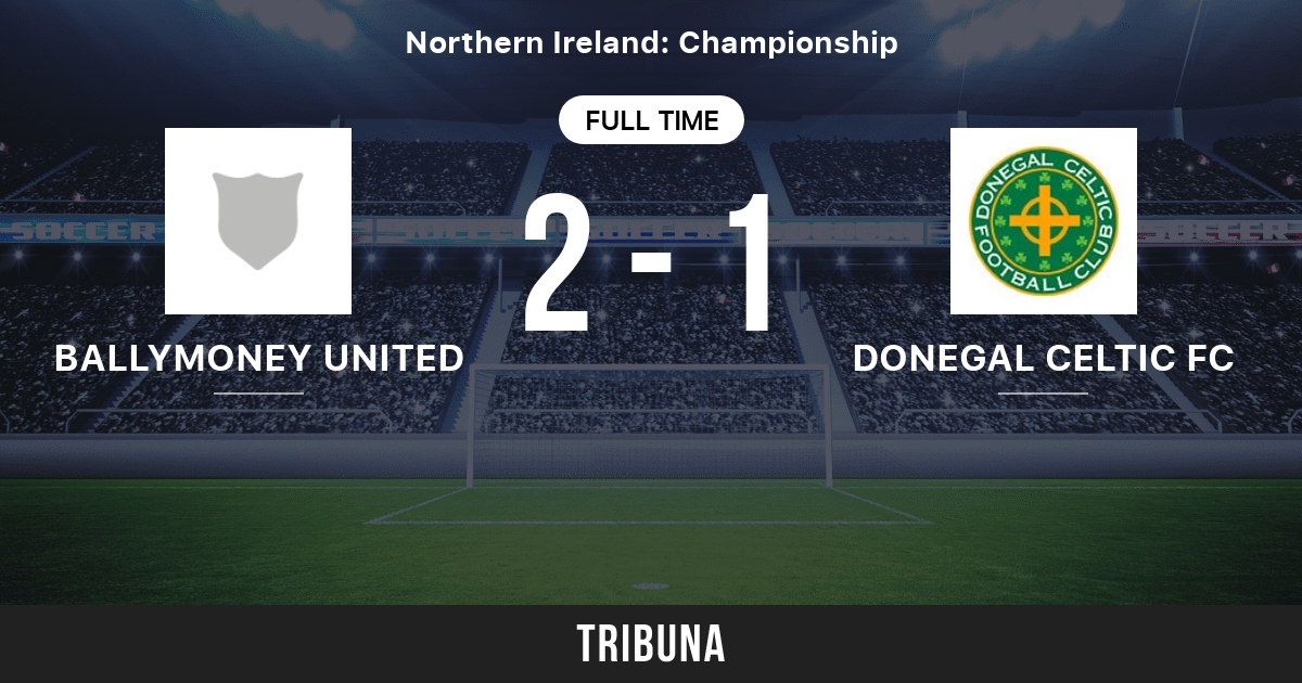 Ballymoney United vs Donegal Celtic FC Standings in IFA Championship