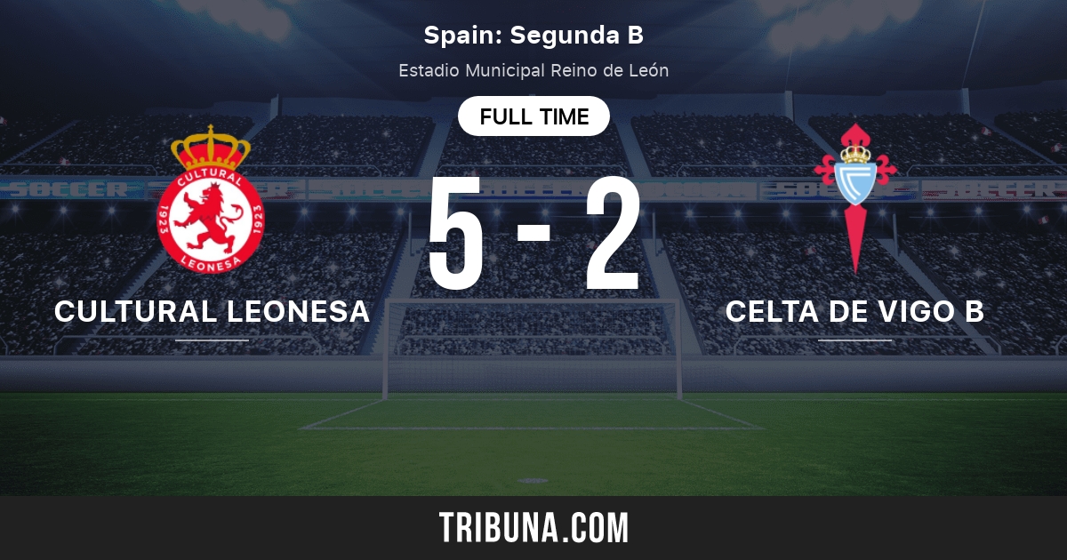 Cultural Leonesa Vs Celta De Vigo B Live Score Stream And H2h Results 05 08 2010 Preview Match Cultural Leonesa Vs Celta De Vigo B Team Start Time Tribuna Com