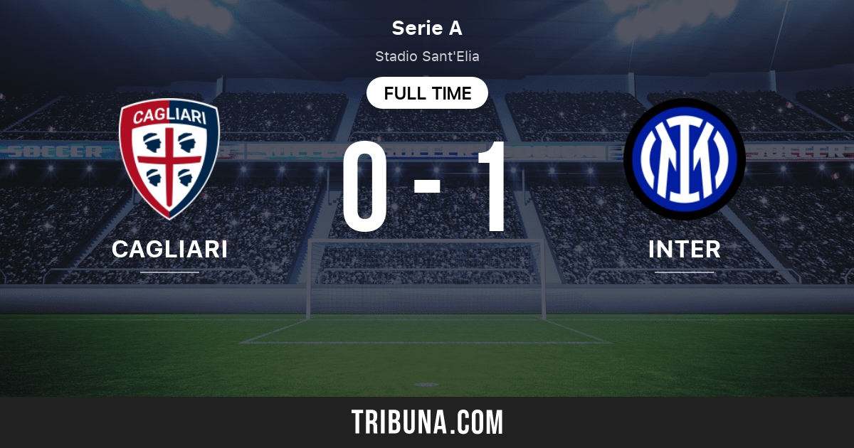 Cagliari vs Inter Milan Live Score, Stream and H2H results 10/17/2010