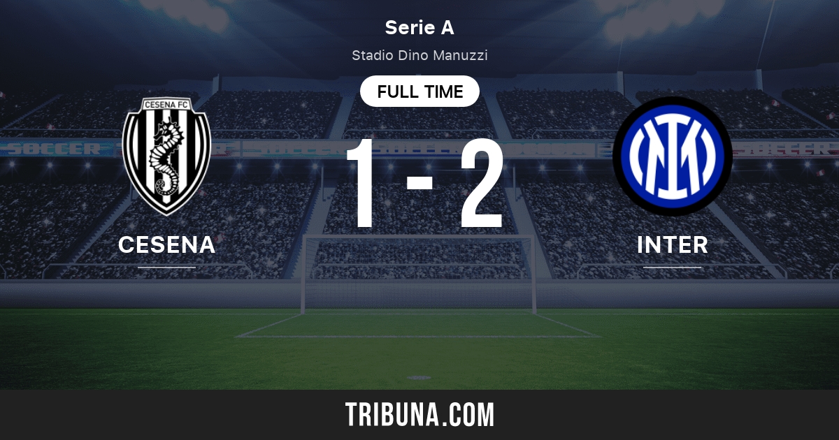 Cesena Vs Inter Milan Head To Head Statistics Match 04 30 2011 Tribuna Com